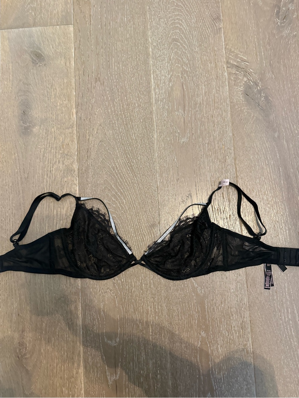 Victoria's Secret Black Sexy Shine Lace Underwire Bra
